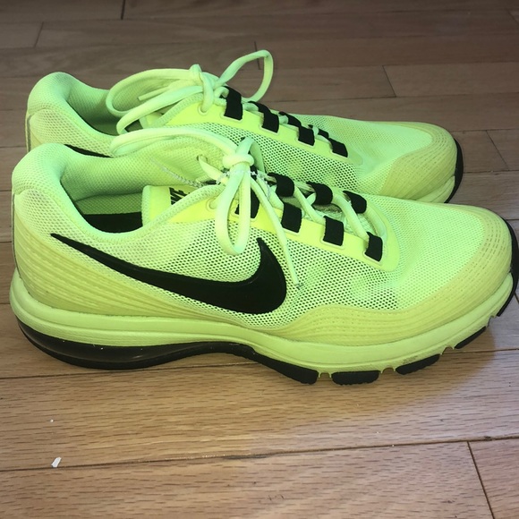 NIKE NEON MAX AIR TRAINING SNEAKERS SIZE 7.5 - Picture 5 of 8